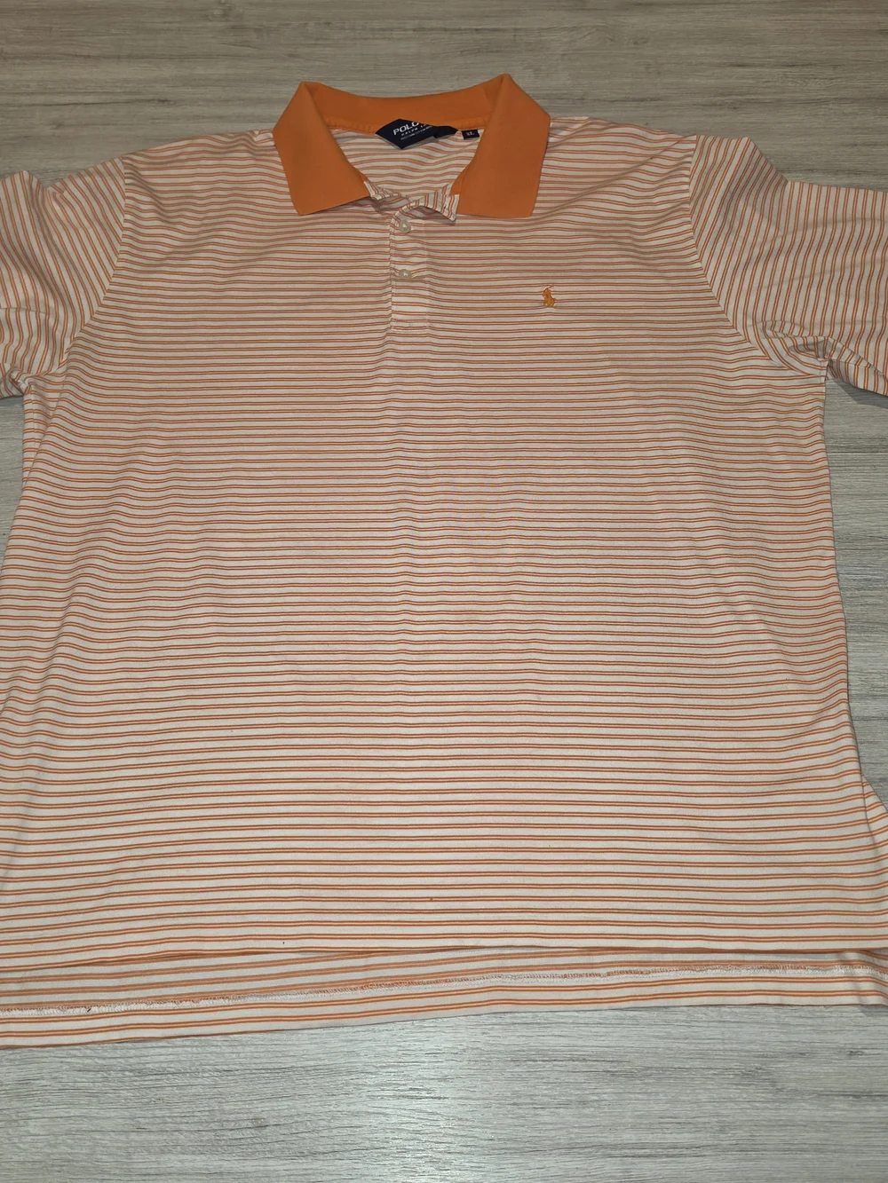 Polo Ralph Lauren Golf Short Sleeve Collared Shirt Men's Orange Size XL B7